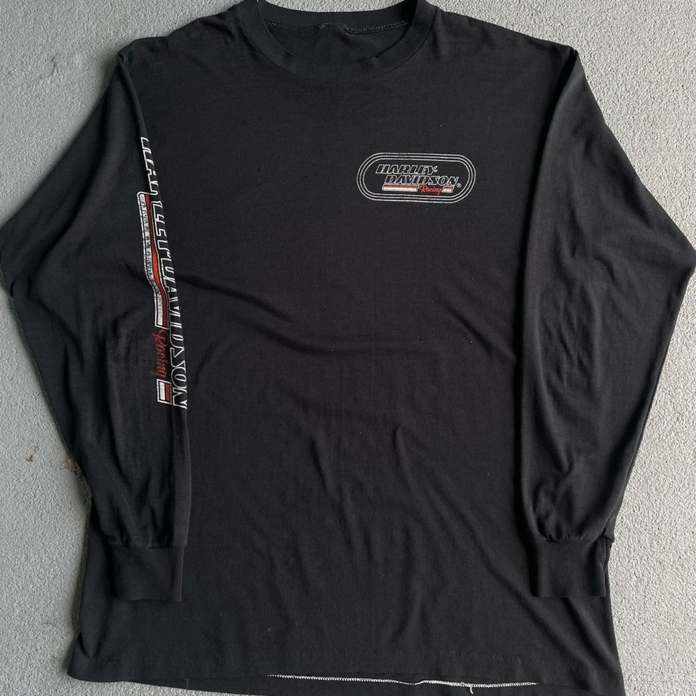 Vintage 1980s Harley Davidson LongSleeve - Picture 3 of 5